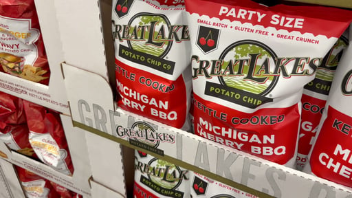 Great Lakes Kettle Cooked Michigan Cherry BBQ Chips