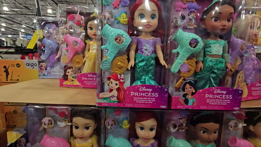 Disney Large Doll & Hair Play Set