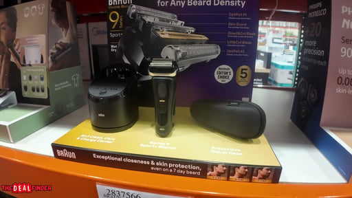 Braun Series 9 Sport+ Electric Shaver with Clean & Charge Station and PowerCase