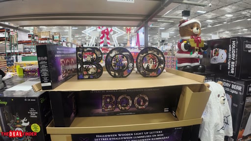 BOO Wood Letters with LED Lights, Set of 3