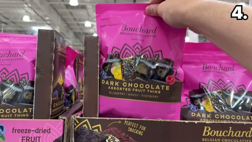 Bouchard Dark Chocolate Assorted Fruit Thins 21.2 oz Bag