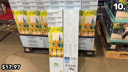 Glass Garden Stakes 3-Pack