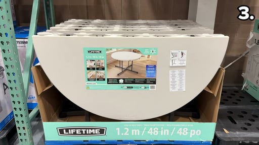Lifetime Products 48" Round Folding Table