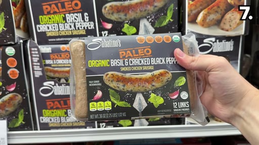 Sabatino's Paleo Organic Basil & Cracked Black Pepper Chicken Sausage