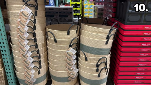 Faux Wicker Basket