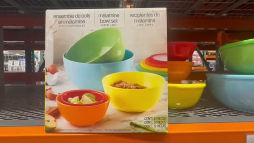 Pandex 5-Piece Melamine Mixing Bowl Set with Lids