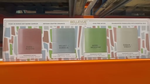 Bellevue Luxury Ceramics Candle 10 oz, 4-Pack