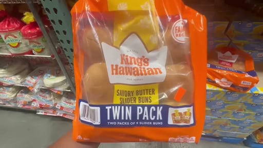 King's Hawaiian Savory Butter Slider Buns, 18 CT / 20 oz