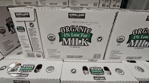 Kirkland Signature Organic 1% Lowfat Milk 3/64 Ounce Cartons