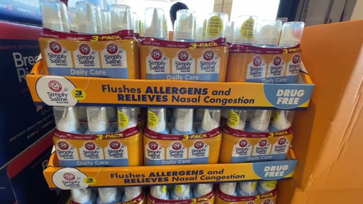Arm & Hammer Simply Saline Nasal Mist 4.5 Ounce / 3-Pack