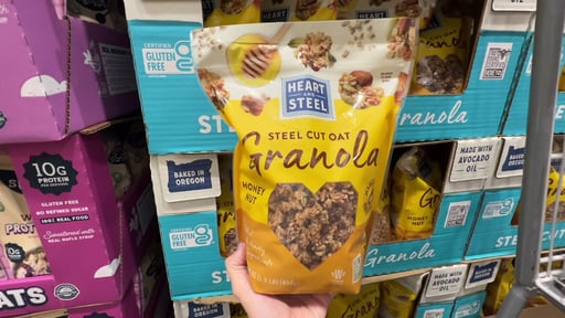 Heart & Steel Steel Cut Oat Granola Honey Nut 30 oz