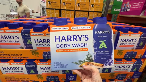 Harry's Wildlands Body Wash, Sandalwood & Cypress, 3 x 18 fl oz