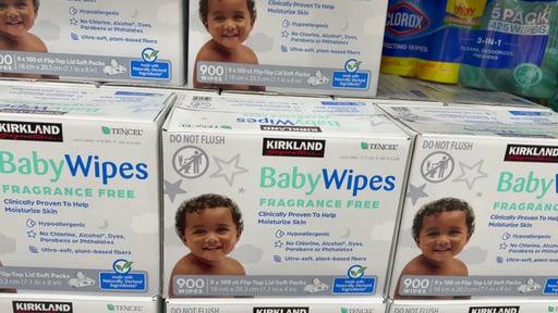 Kirkland Signature Fragrance Free Baby Wipes, 900 Count