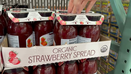 Kirkland Signature Organic Strawberry Spread, 2 x 24 Ounce Jars