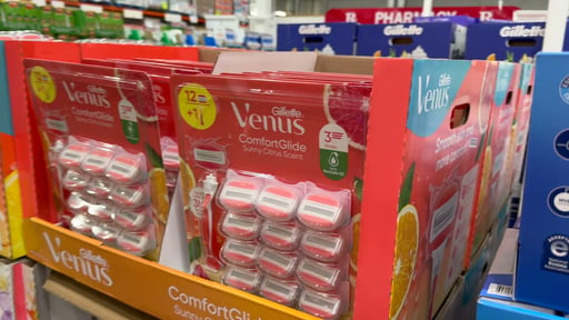 Gillette Venus Comfort Glide Sunny Citrus, 1 Razor + 12 Cartridges