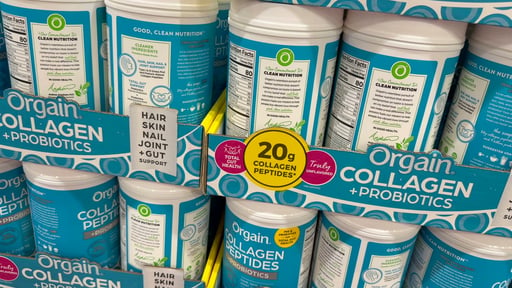Orgain Collagen + Probiotics Unflavored, 25.6 oz
