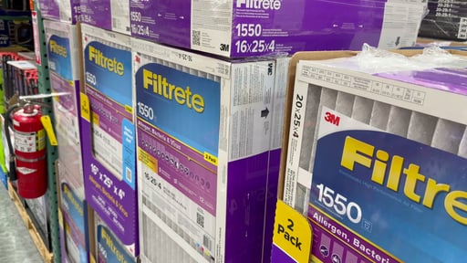 3M Filtrete 1550 Series 20x25x4 2-Pack Furnace Filter