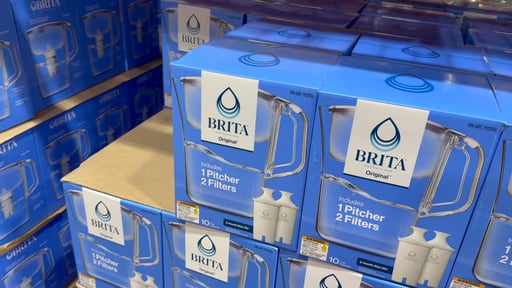Brita Champlain Water Pitcher with 2 Filters, 10 Cup
