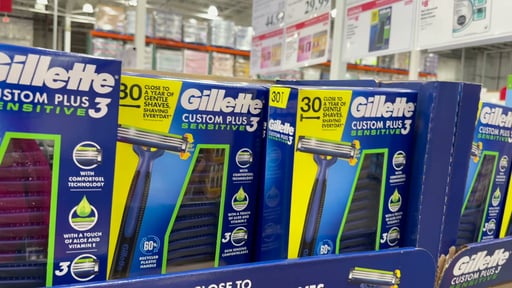 Gillette Custom Plus 3 Sensitive Disposable Razors, 30-Count