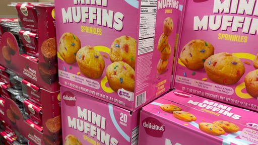 Delicious Sprinkles Mini Muffins, 20/1.65 oz Pouches