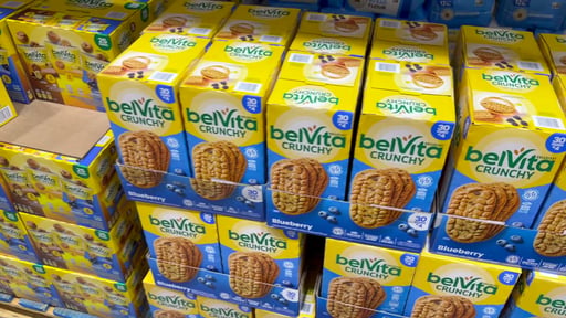 BelVita Blueberry Breakfast Biscuits, 30 Count Box