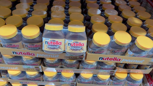Nutella Peanut Spread with Cocoa, 2-Pack, 26.5 oz Each