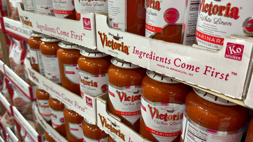 Victoria White Linen Marinara Sauce 2/40 oz (5 lb)