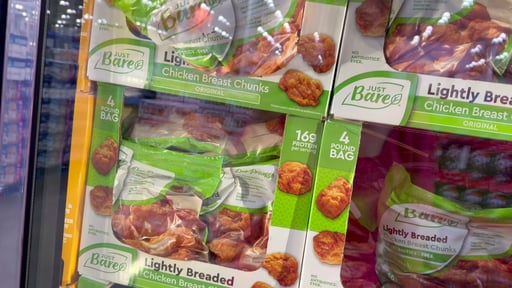 Just Bare Chicken Lightly Breaded Bites 4 lbs