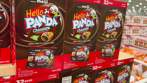 Meiji Hello Panda Chocolate Creme Filled Cookies, 32 x 0.75 oz