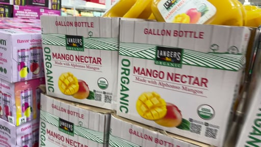 Langers Organic Mango Nectar 128 oz
