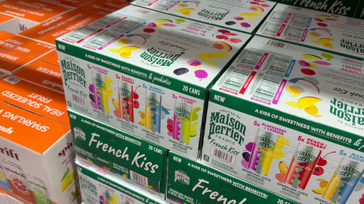 Maison Perrier French Kiss Sparkling Juice Beverage Variety Pack, 20 x 11.15 fl oz