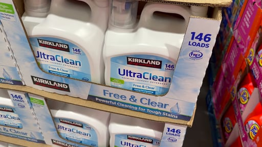 Kirkland Signature Free & Clear HE Liquid Laundry Detergent, 194 Ounces, 146 Loads