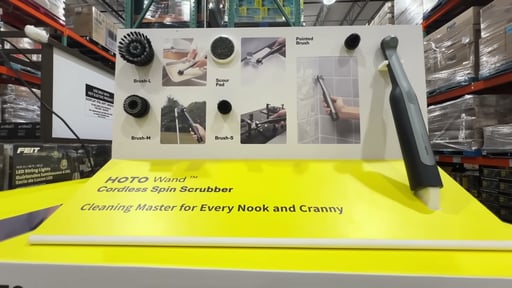 HOTO Wand Cordless Spin Scrubber