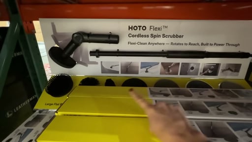 HOTO Flexi Cordless Spin Scrubber