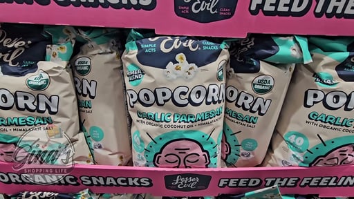 Lesser Evil Organic Garlic Parm Popcorn