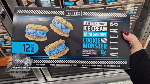 Afters Ice Cream Cookie Monster Sando, 12-Pack, 2.4 oz Each