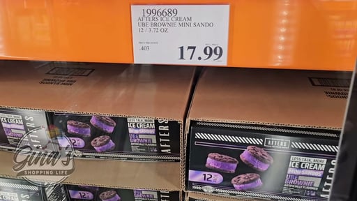 Afters Ice Cream Ube Brownie Mini Sando (12 Pack)