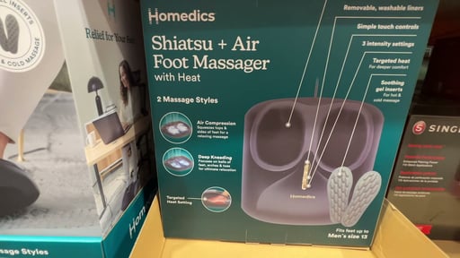 HoMedics Shiatsu + Air Foot Massager with Heat