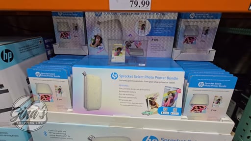 HP Sprocket Select Photo Printer Bundle with 55 Sheets