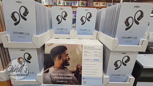 Shokz OpenFit 2 SE Open-Ear True Wireless Earbuds - Black