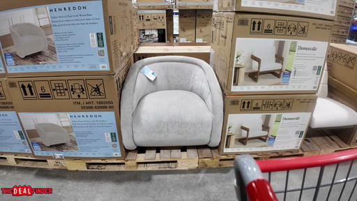 HENREDON FABRIC SWIVEL CHAIR
