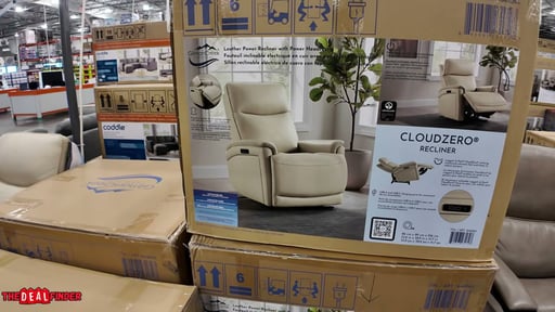 GILMAN CREEK SANDERS LEATHER POWER RECLINER