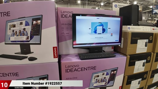 Lenovo IdeaCentre 27" Touchscreen All-in-One Desktop - AMD Ryzen 5 8645HS, 16GB RAM, 1TB SSD