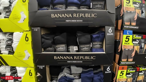 Banana Republic Men's Dress Sock 6 Pair
