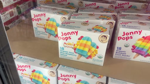 Jonny Pops Organic Sour Blue Raspberry Splash