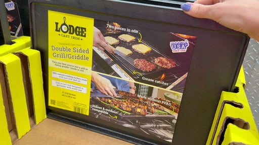 Lodge Seasoned Cast Iron Reversible Grill/Griddle