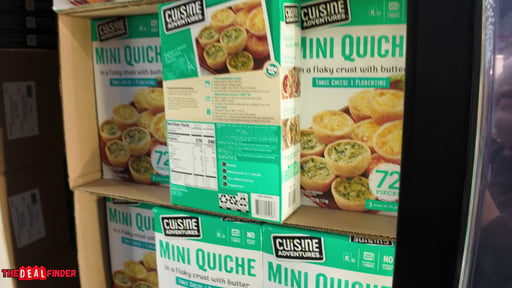 Cuisine Adventures Mini Quiche Variety Pack 72 Count