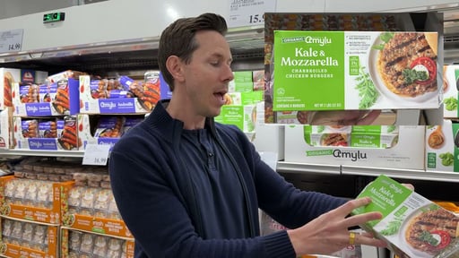 Amylu Organic Kale & Mozzarella Chicken Burgers