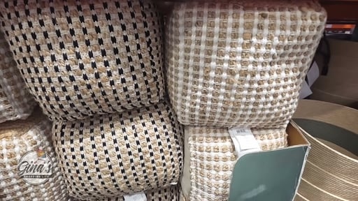 Nourison Jute Square Pouf