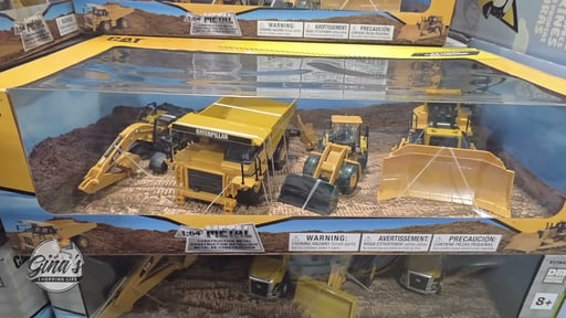 1:64 CAT Diecast 4 Pack Assortment